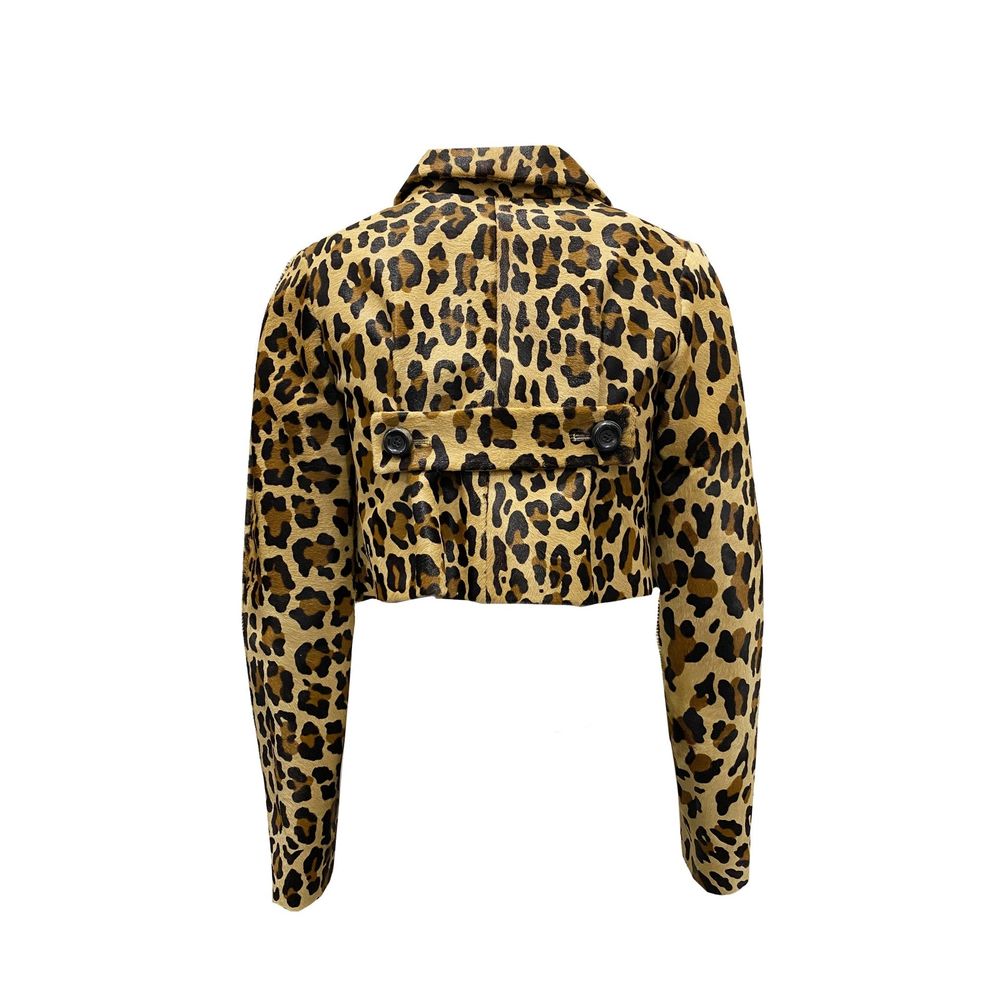 Dsquared² Brown Calfskin Cloacks