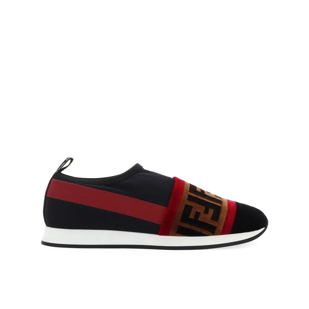 Fendi Black Fabric Sneakers