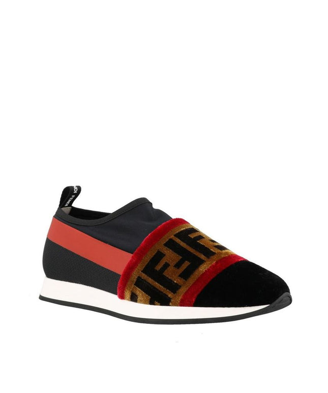 Fendi Black Fabric Sneakers