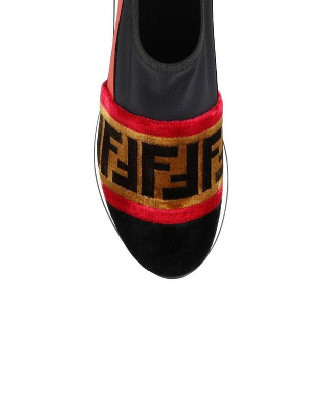Fendi Black Fabric Sneakers