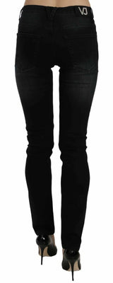 Versace Jeans Couture Dark Black Dora Slim Fit Denim Pants