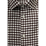 Baldinini Trend Brown Cotton Men's Shirt