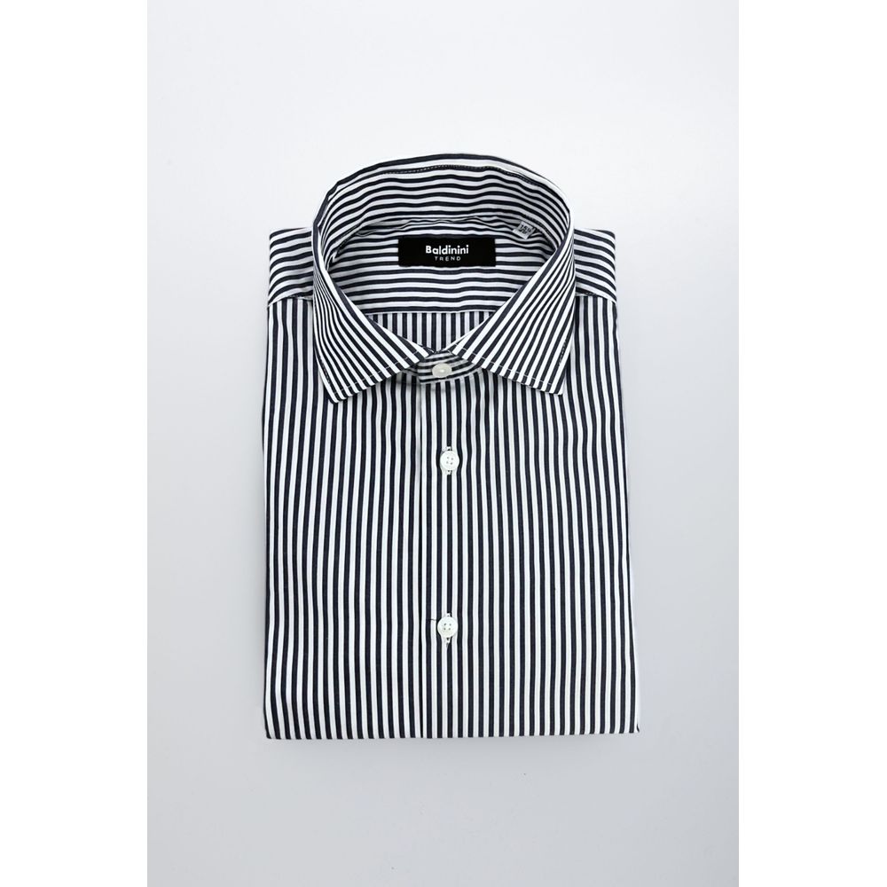 Baldinini Trend Blue Cotton Shirt
