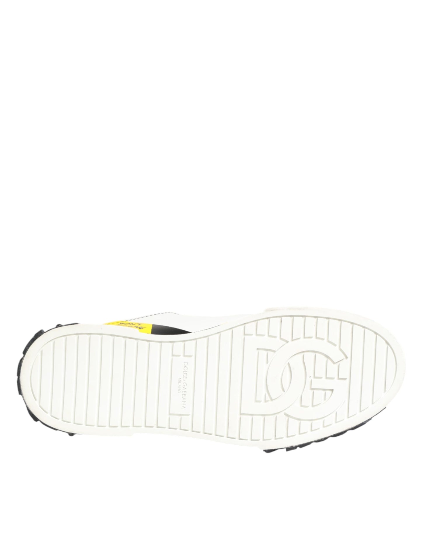 Dolce & Gabbana Multicolor Leather Graffiti Low Top Sneakers Shoes