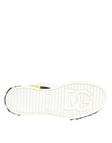 Dolce & Gabbana Multicolor Leather Graffiti Low Top Sneakers Shoes