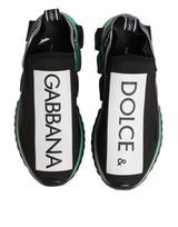 Dolce & Gabbana Black Slip On Sorrento Men Sneakers Shoes