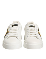 Dolce & Gabbana White Crown Patch Portofino Men Sneakers  Shoes