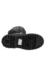 Dolce & Gabbana Black Leather Mid Calf Biker Boots Shoes