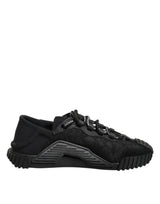 Dolce & Gabbana Black Logo Lace Low Top NS1 Sneakers Shoes