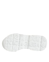 Dolce & Gabbana White Leather Daymaster Low Top Sneakers Shoes