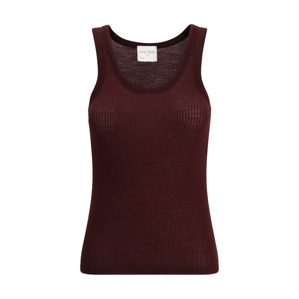 Forte_Forte Brown Fleece Wool Top