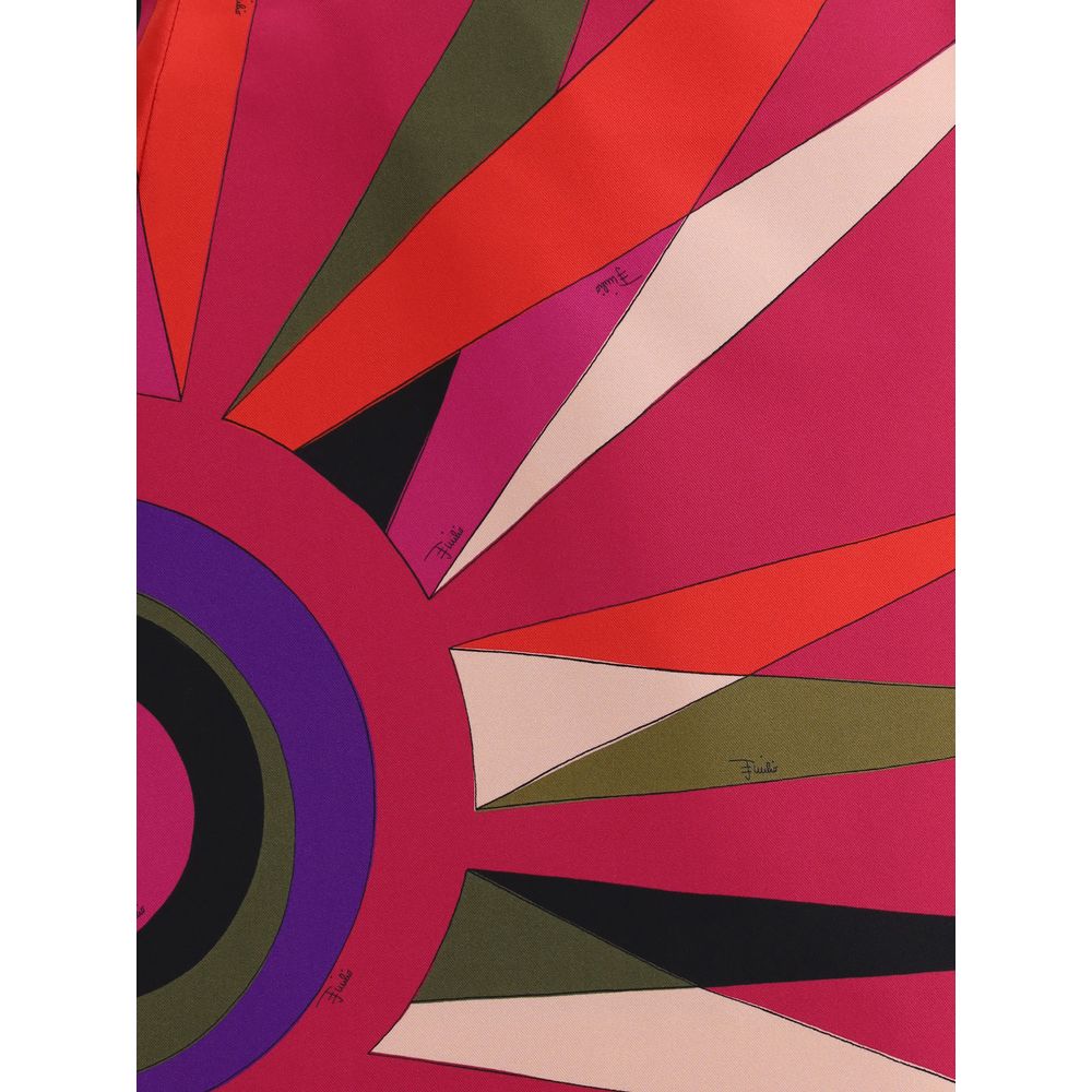 Emilio Pucci Multicolor Acetate Mini Skirt