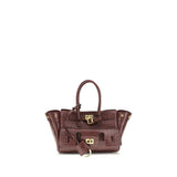 Balenciaga Bordeaux Calf Leather Bos Taurus Shoulder Bag