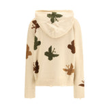 Baziszt Beige Alpaca Vicugna Pacos Hoodie