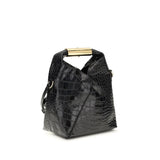 MM6 Black Calf Leather Bos Taurus Handbag