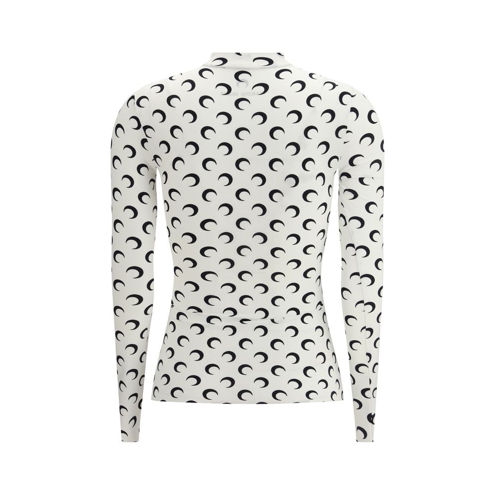 Marine Serre White Polyamide Top