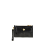 Versace Black Calf Leather Bos Taurus Wallet