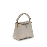 Tod's White Calf Leather Bos Taurus Shoulder Bag