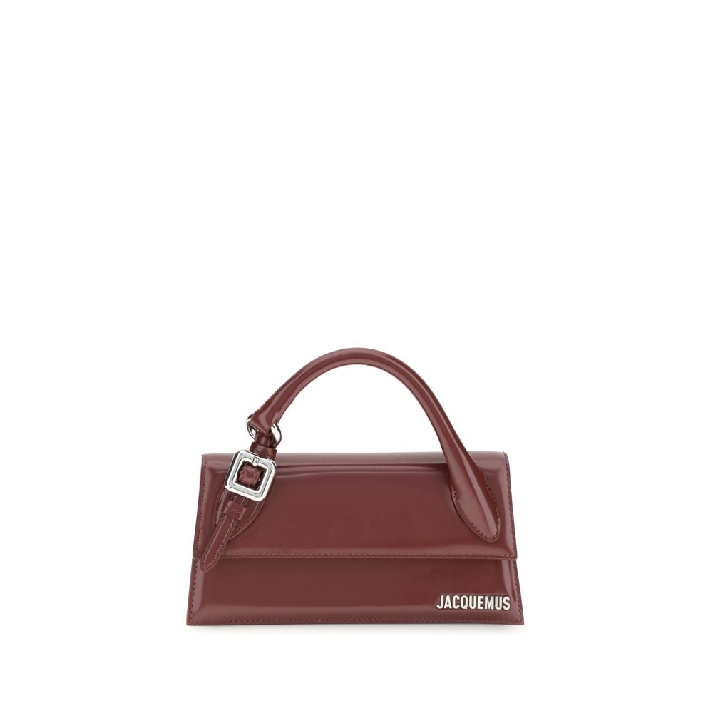 Jacquemus Bordeaux Calf Leather Bos Taurus Handbag