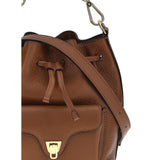 Coccinelle Brown Calf Leather Bos Taurus Backet Bag