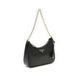 Prada Black Recycled Polyamide Shoulder Bag