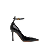 Valentino Garavani Black Leather High Heel Pumps