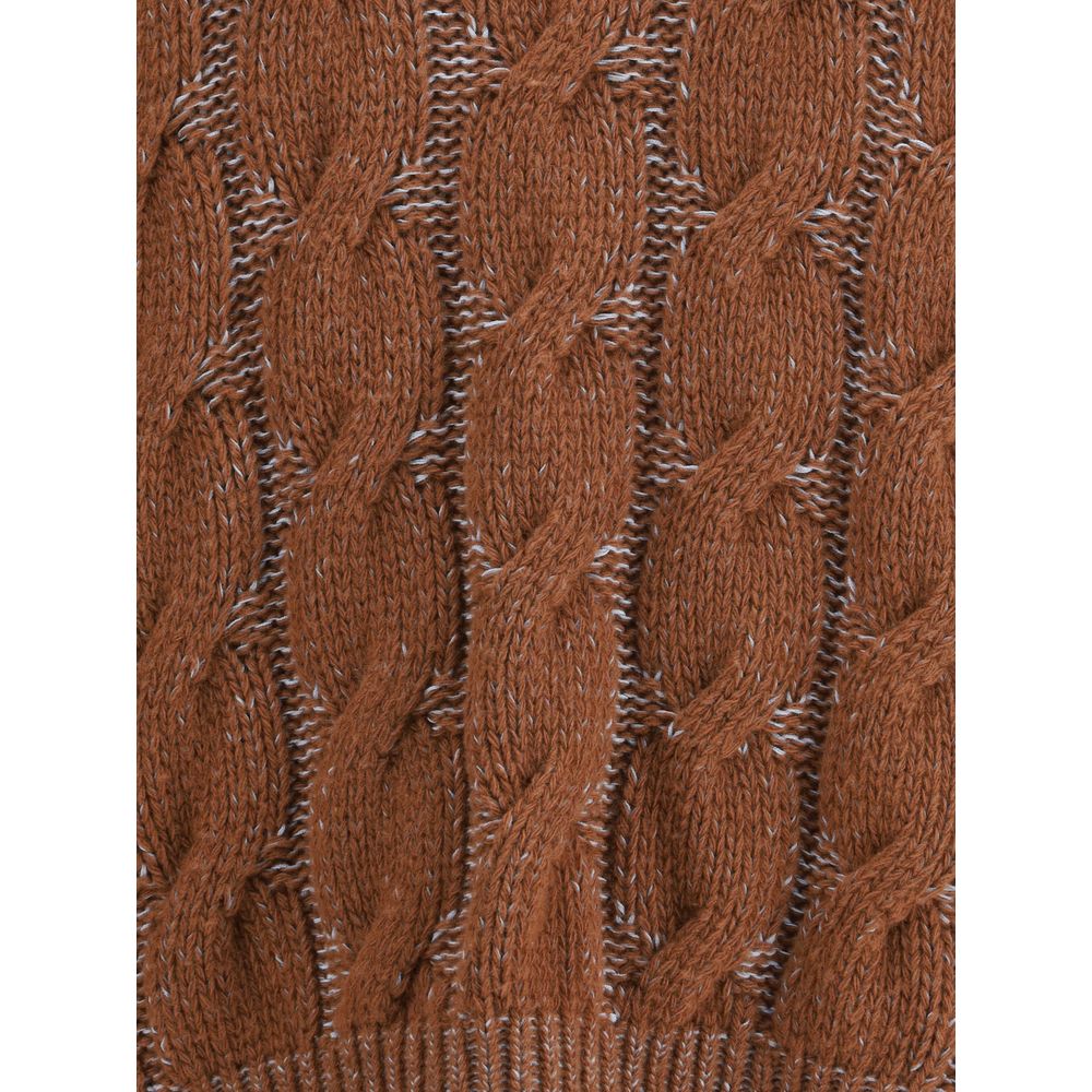 Marni Brown Fleece Wool Sweatshirt