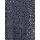 Brunello Cucinelli Blue Mohair Casual Dress