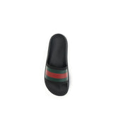 Gucci Black Rubber Slippers