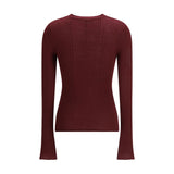 Cruna Bordeaux Wool Sweatshirt