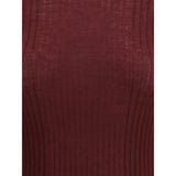 Cruna Bordeaux Wool Sweatshirt