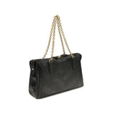 Valentino Garavani Black Lamb Leather Shoulder Bag