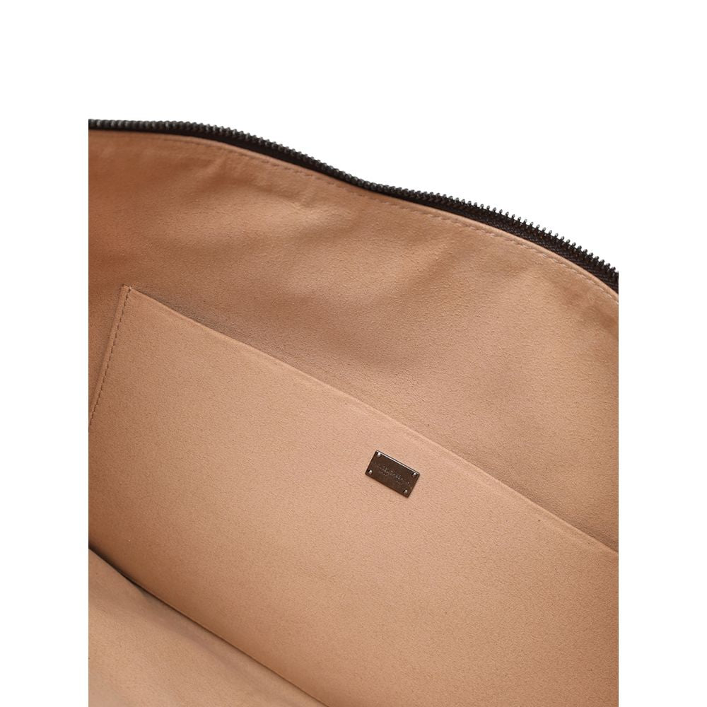 Dolce & Gabbana Brown Leather Shoulder Bag