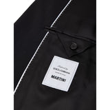 Dolce & Gabbana Black Wool Two-Piece Suit