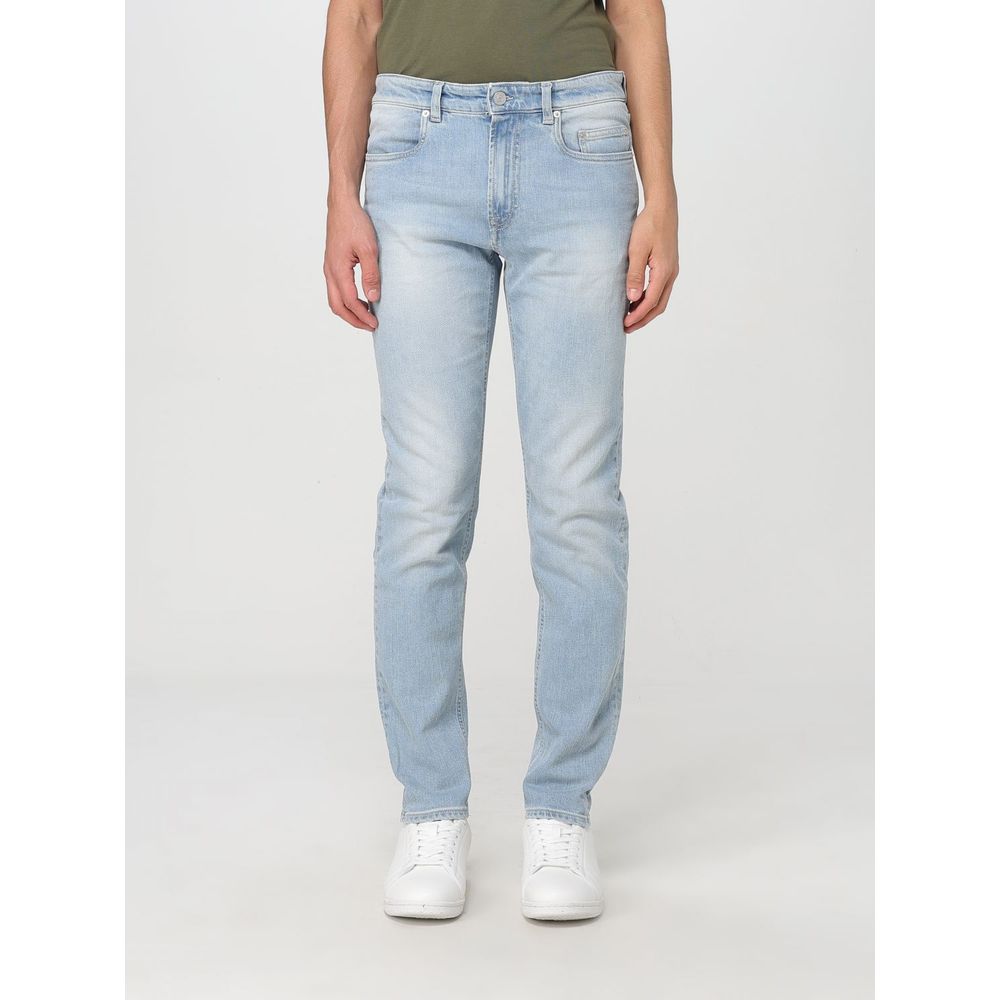 Siviglia Blue Denim Straight-Leg Jeans