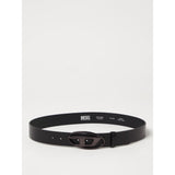 Diesel Black Leather Regular Belt