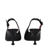 Premiata Black Leather Platform Pumps