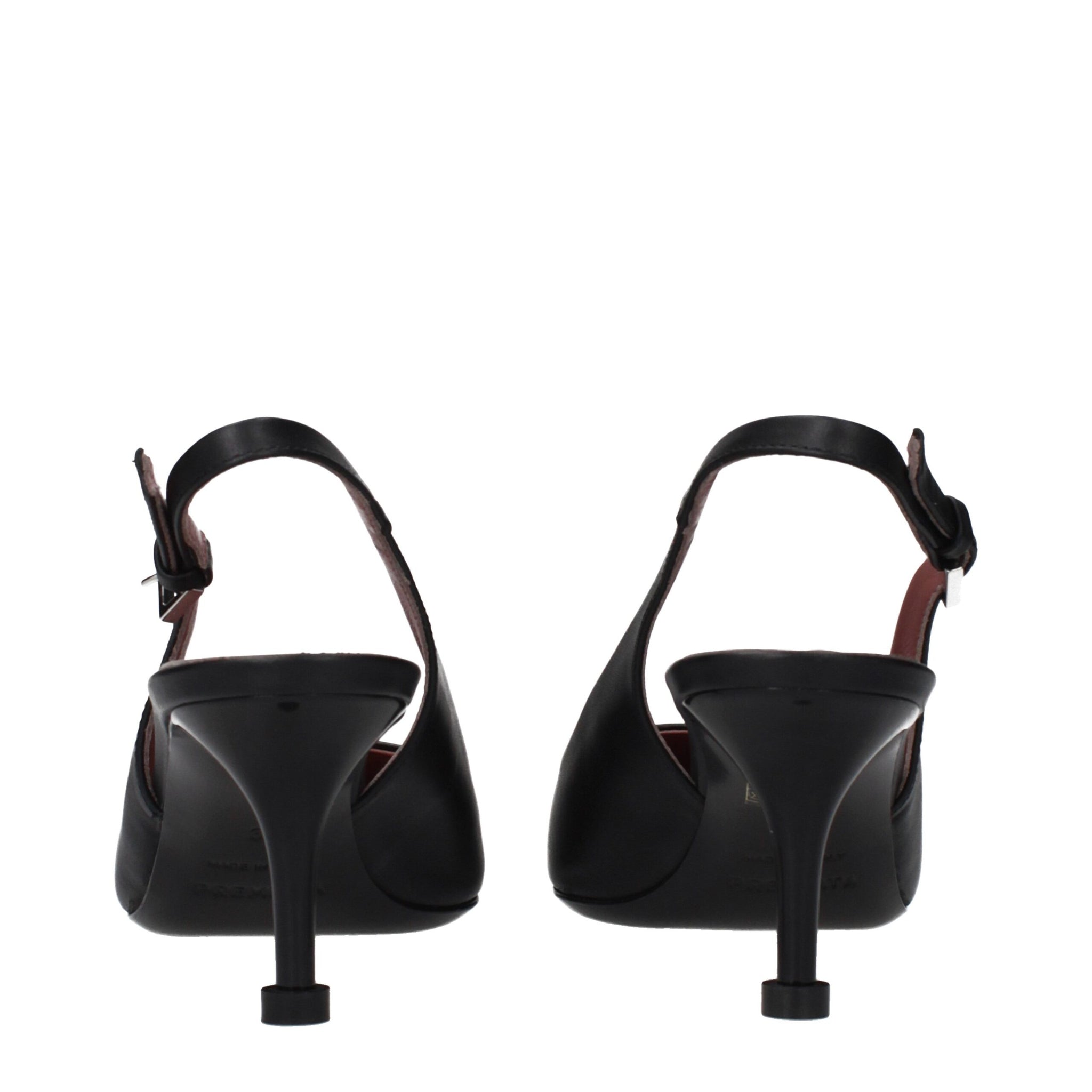 Premiata Black Leather Platform Pumps