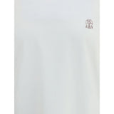 Brunello Cucinelli White Cotton T-Shirt