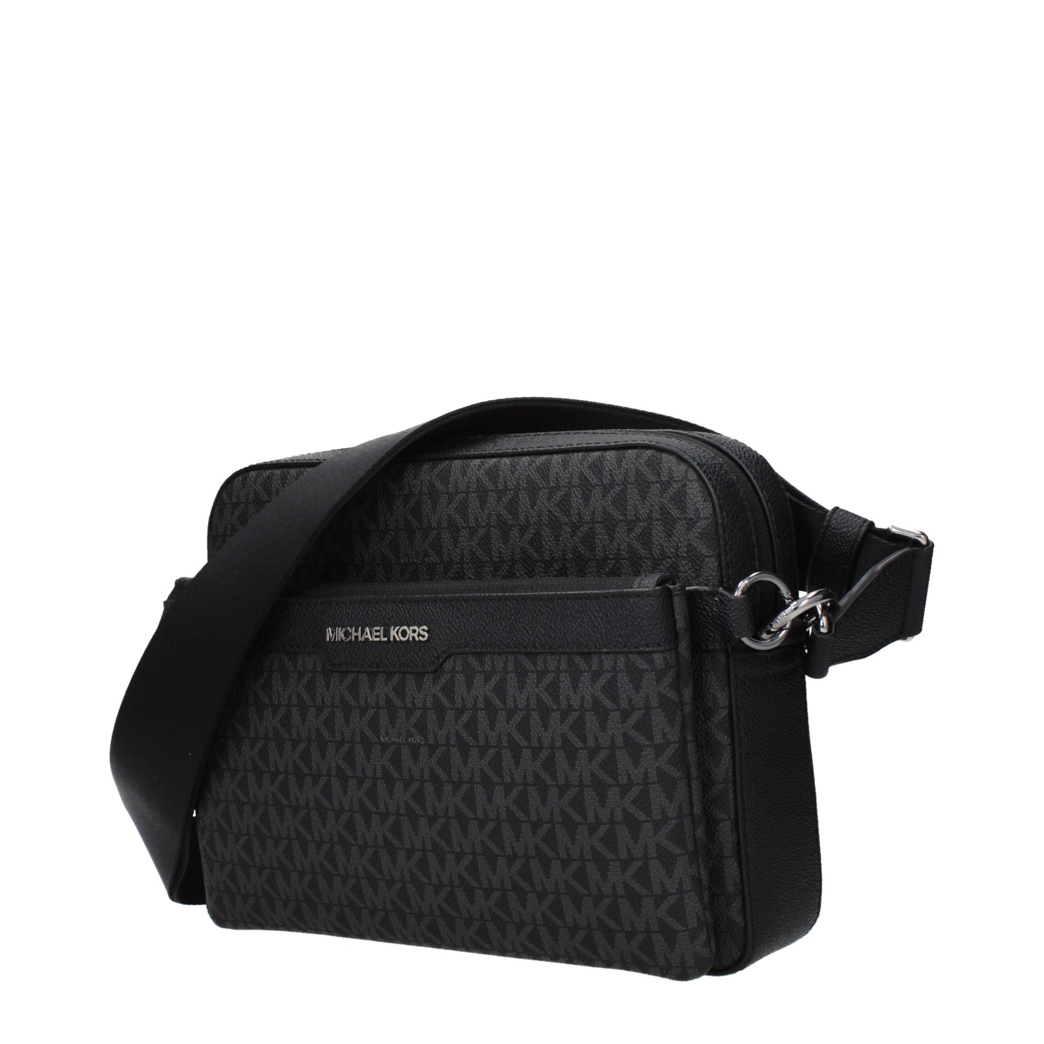Michael Kors Black Fabric Crossbody Bag