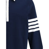 Thom Browne Blue Cotton Polo Shirt
