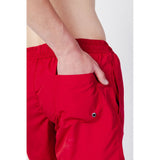 Trussardi Beachwear Red Polyester Swim Shorts