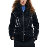 Desigual Black Polyester Coat