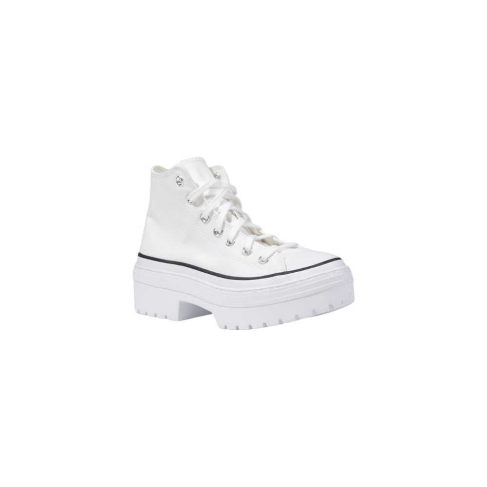 Converse White Fabric Chunky Sneakers