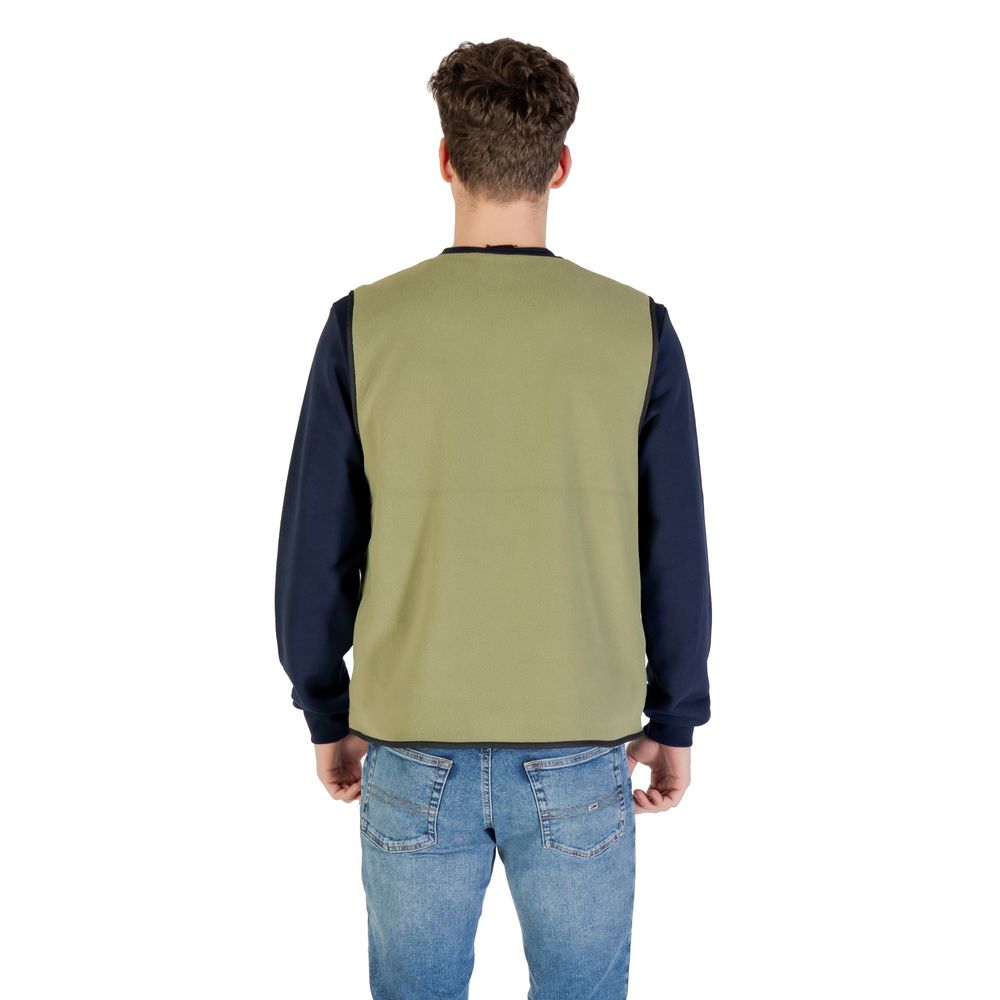 Vans Green Polyester Sleveless Jacket