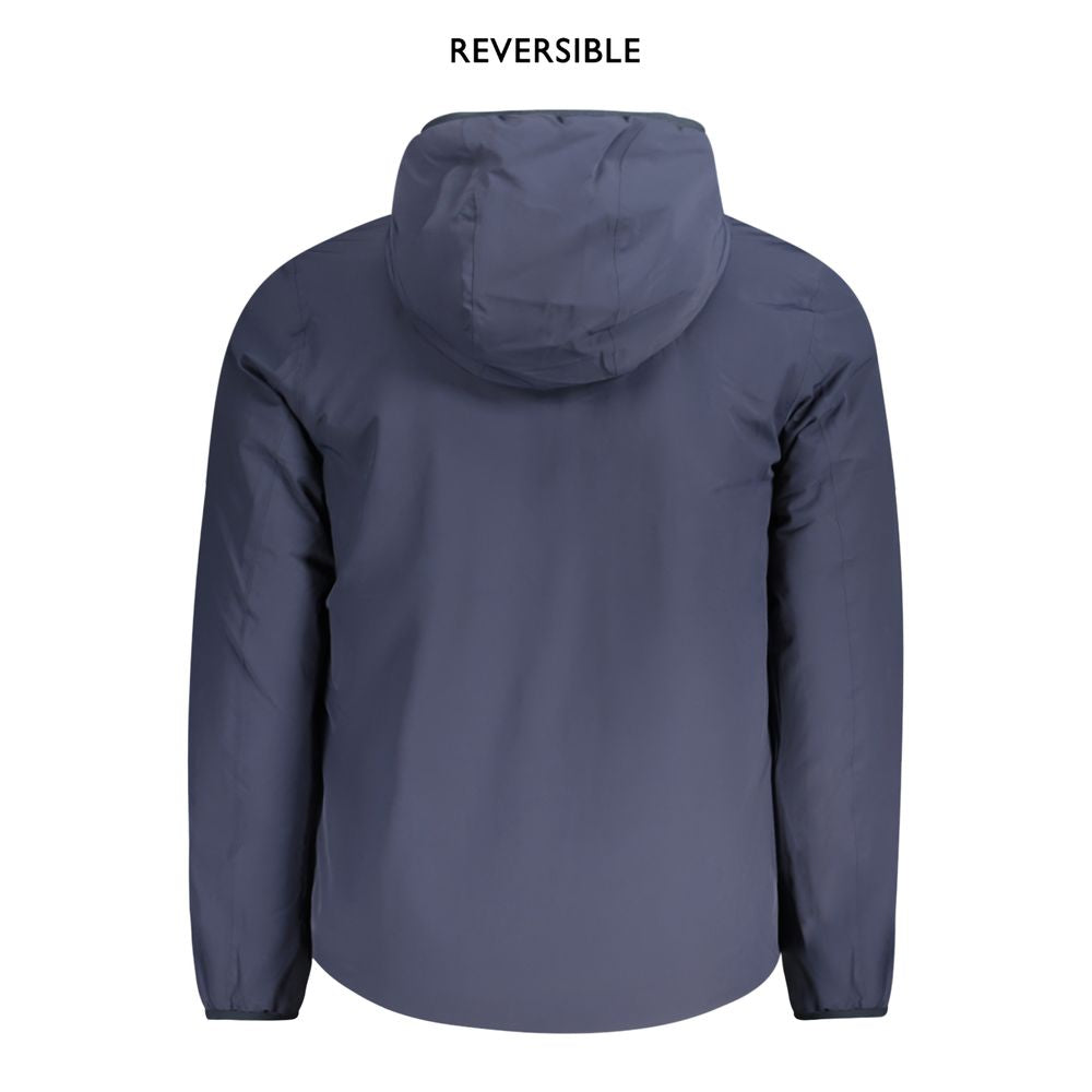 K-WAY Blue Nylon Jackets & Coat