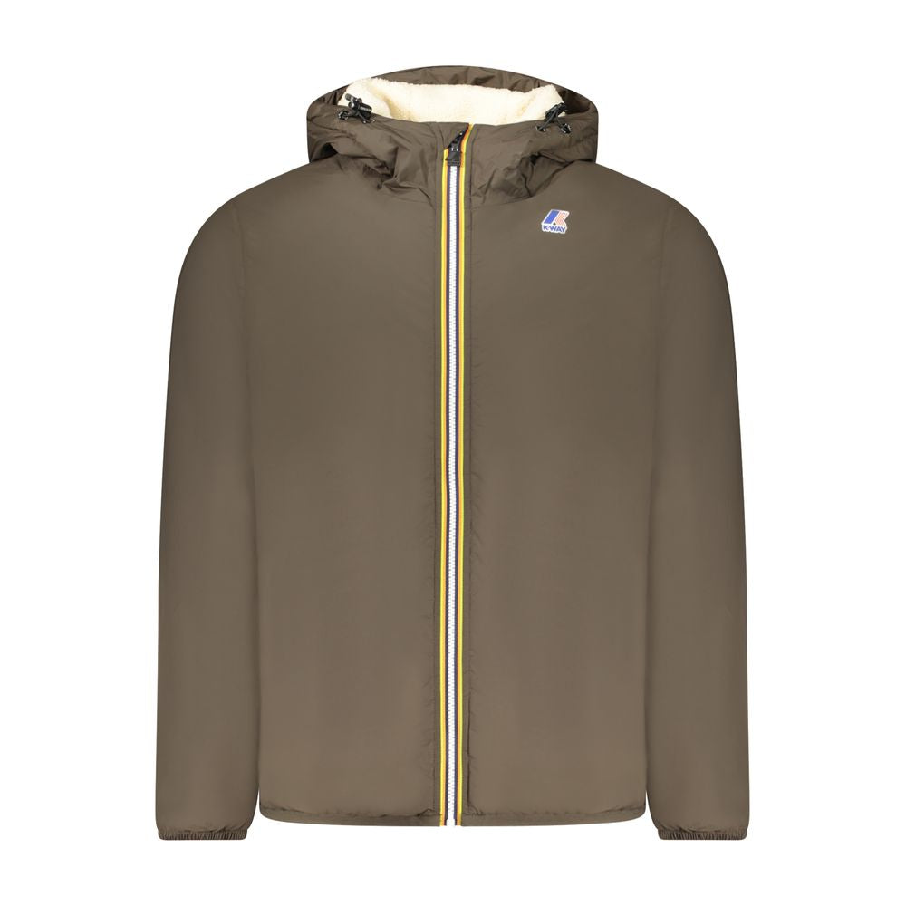K-WAY Brown Polyamide Jackets & Coat