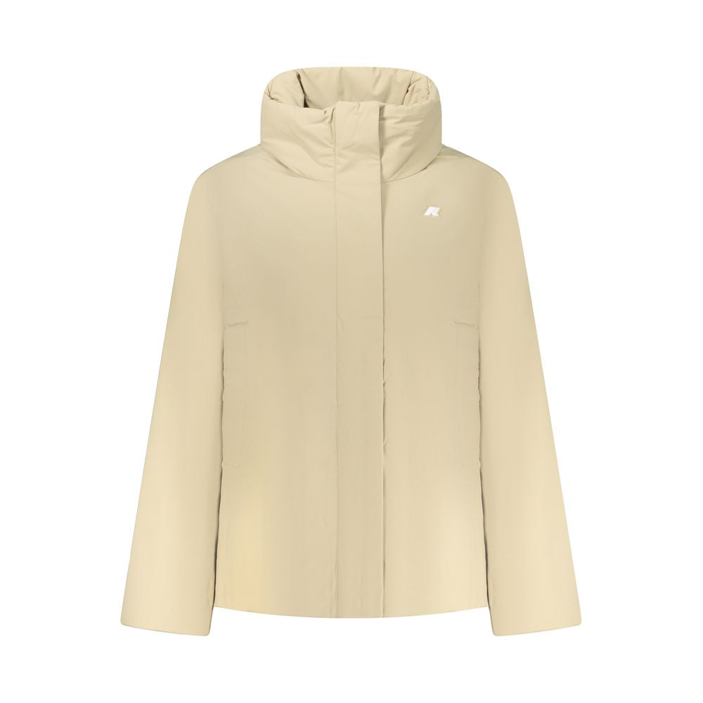 K-WAY Beige Nylon Jackets & Coat