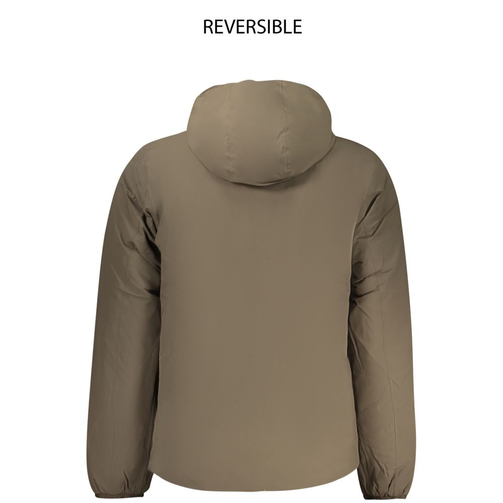 K-WAY Green Nylon Jackets & Coat