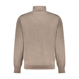 K-WAY Brown Wool Men Sweater
